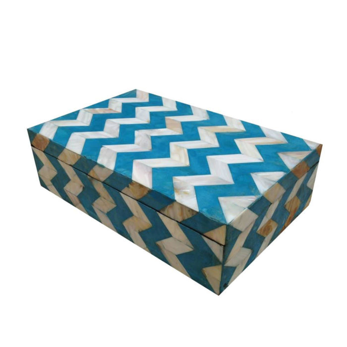 Mother of Pearl Chevron Box