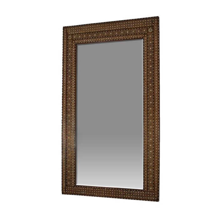 Floral Bone Inlay Mirror