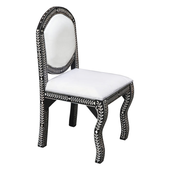 Pearl Inlay Teakwood Chair