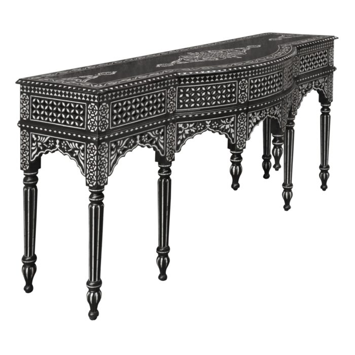 Mother of Pearl Inlay Console Table