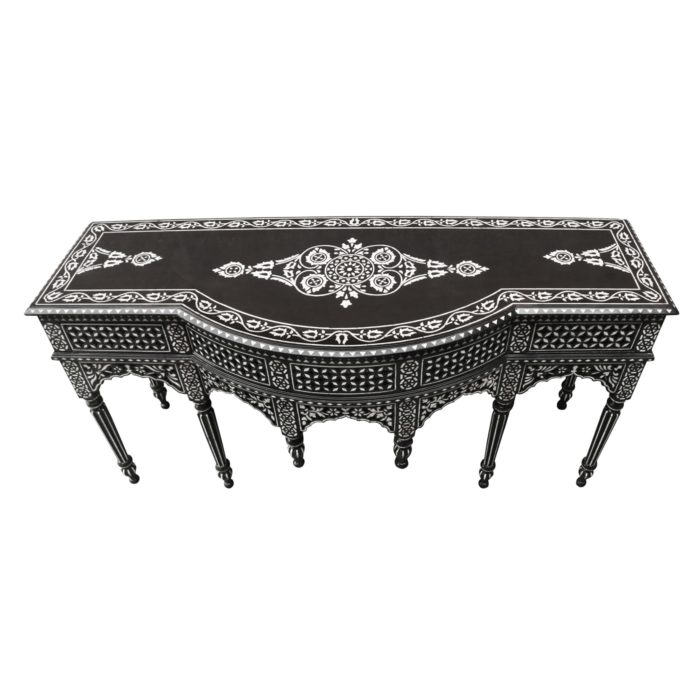 Mother of Pearl Inlay Console Table