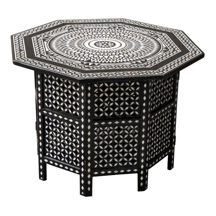 Octagonal Mother of Pearl Inlay Table