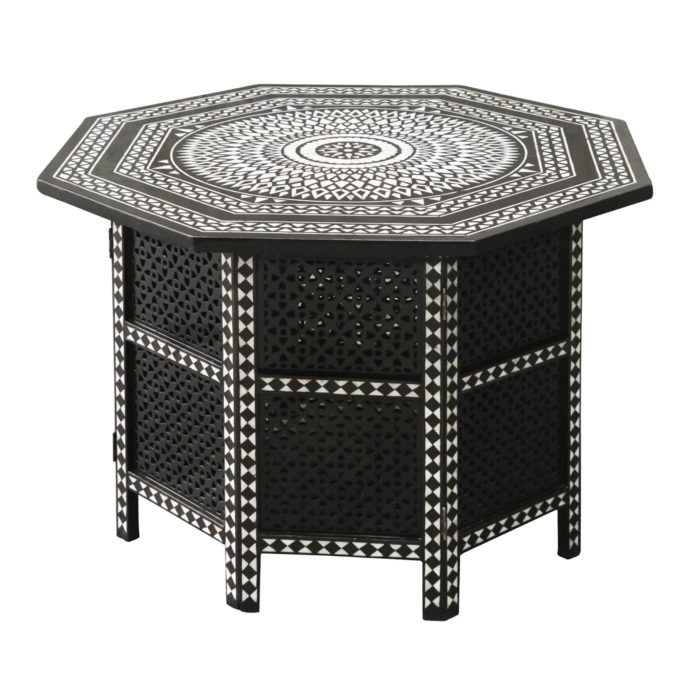 Octagonal Mother of Pearl Inlay Table