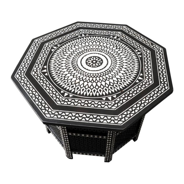 Octagonal Mother of Pearl Inlay Table