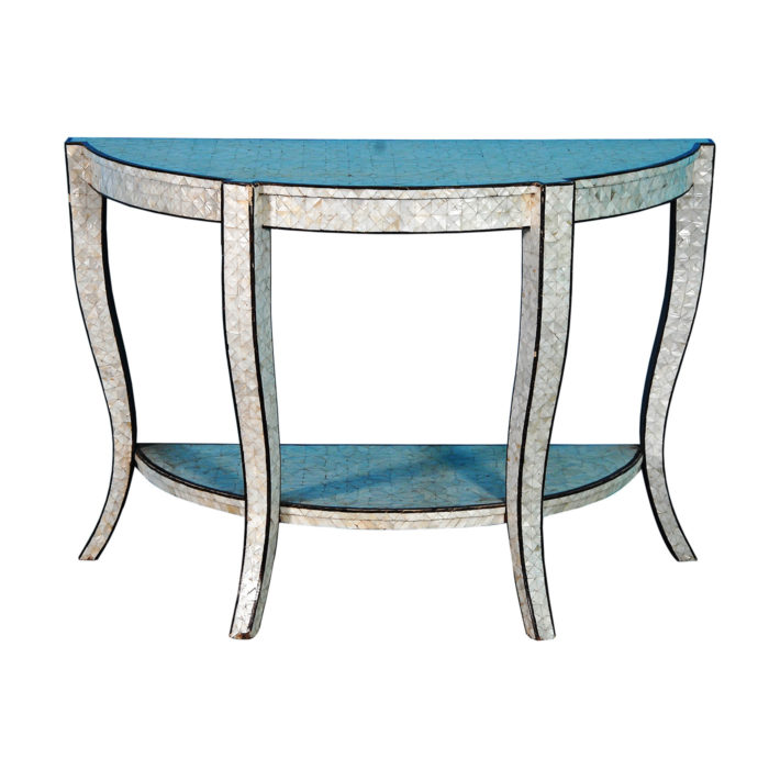 Pearl Demilune Table