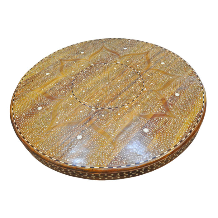 Round Bone Inlay Table, 60"