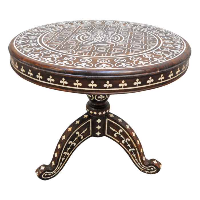 Round Mother of Pearl Table, 36"