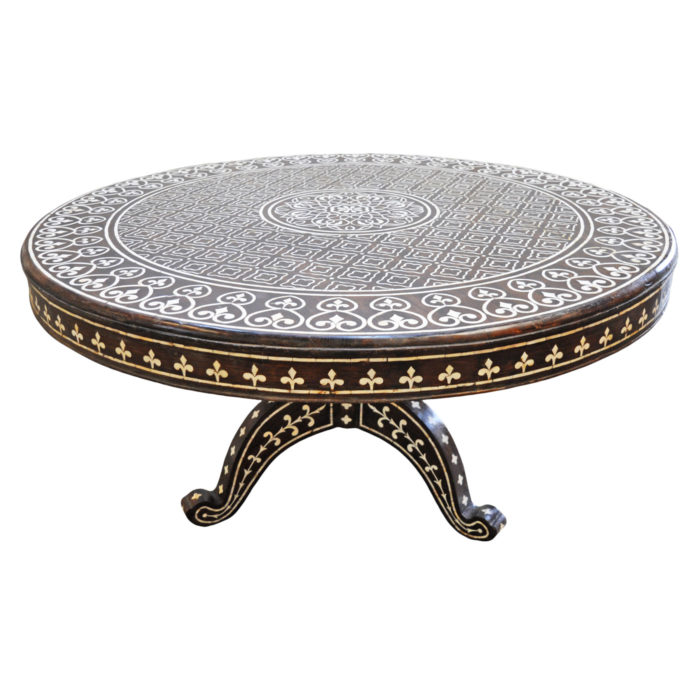 Round Mother of Pearl Table, 60"