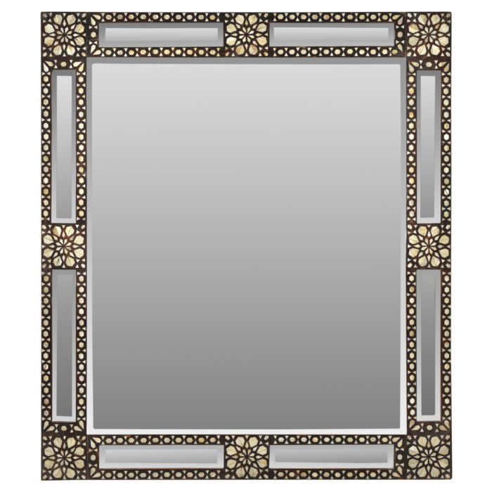 Floral Pearl Inlay Mirror