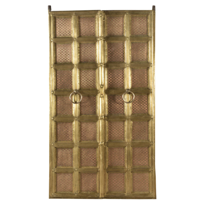 Copper with Brass Grid Door
