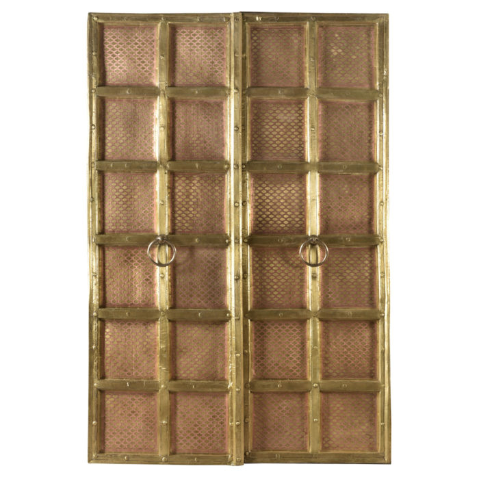 Brass with Copper Grid Door