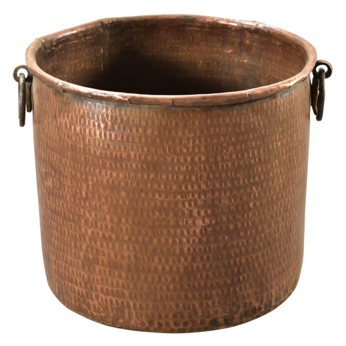 Antique Hammered Copper Pot