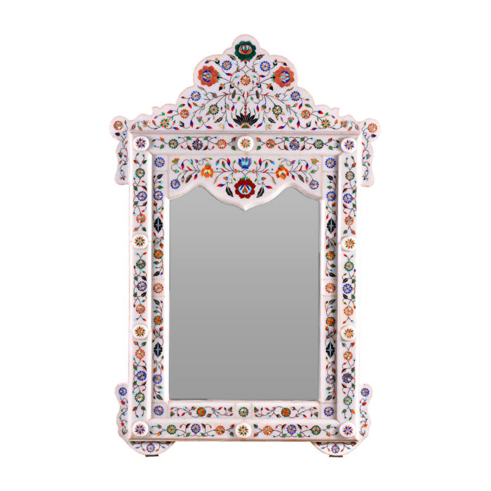 AANN126-Marble-Mirror-with-Semi-Precious-Stones