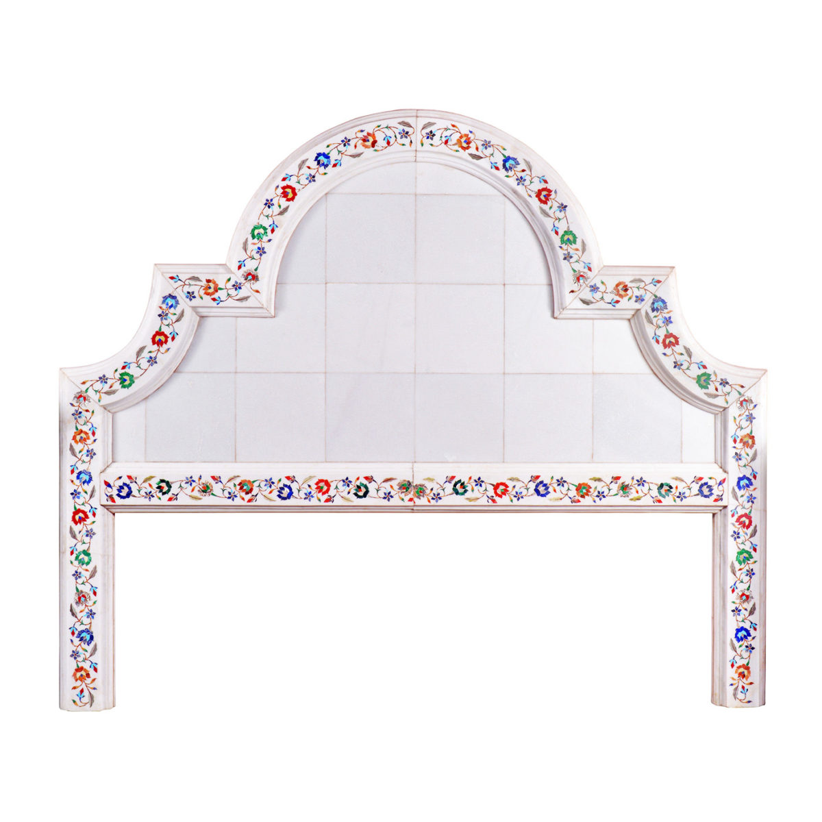 Acrylic Inlay Table: Mother of Pearl Table with Acrylic Legs