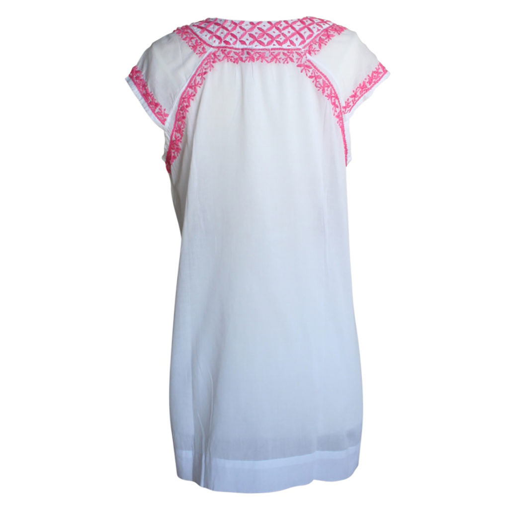 Celina Tunic Pink Embroidery by Jayshree Dalal; Cotton Tunic