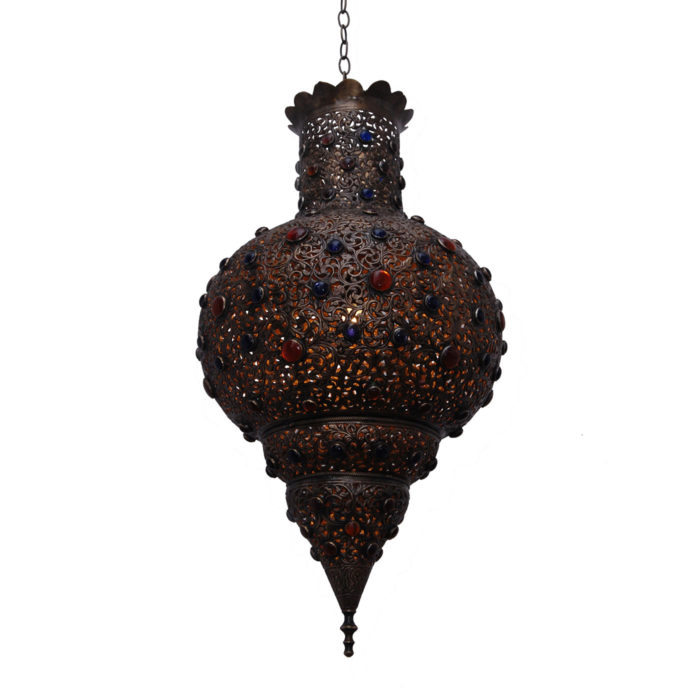 Moroccan Lantern Colored Glass 2