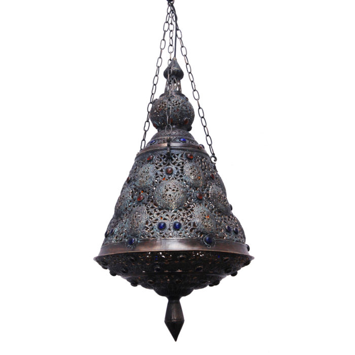 AM20788-Brass-Lantern-with-Colored-Glass-1