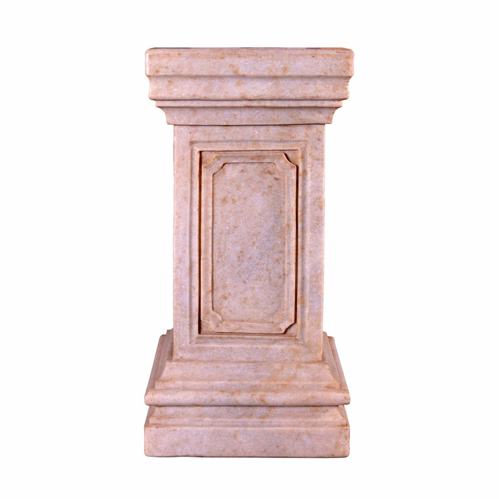 Square Marble Pedestals Classic Marble Bases by AOI Home