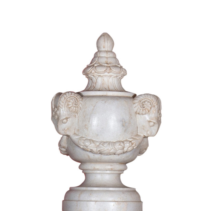 Rams Head Marble Urns