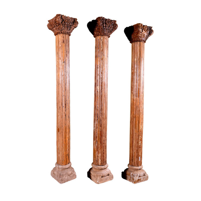 Triple Fluted Columns