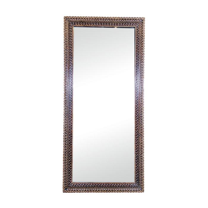 Narrow Bone Inlay Mirror