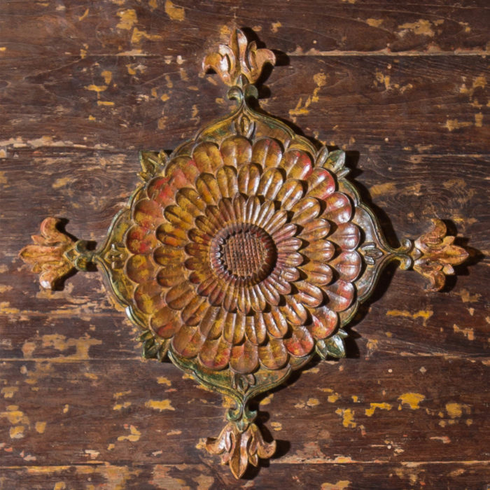 Antique Teak Medallion Ceiling 2