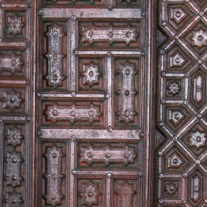 Geometric Teak Ceiling