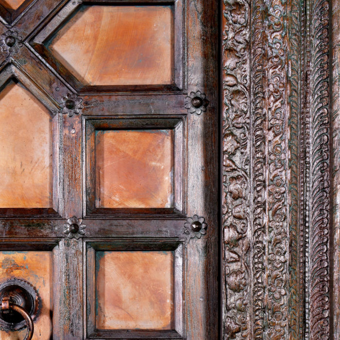Old Copper Haryana Door