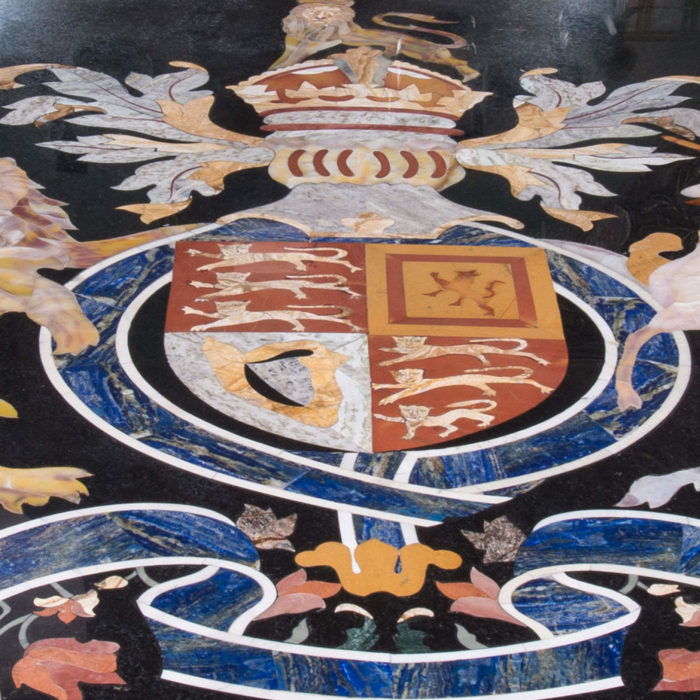 Pietra Dura Tabletop, Coat of Arms