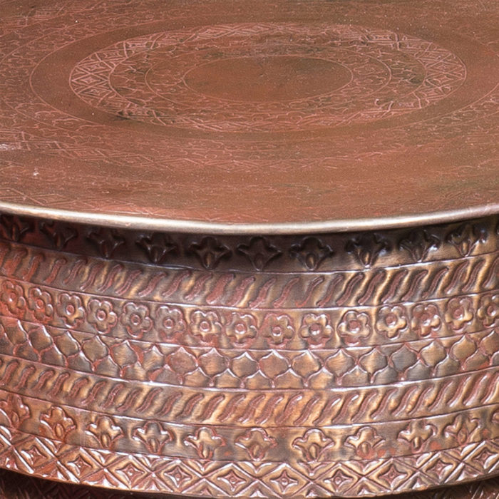 Brass Drum Table 2