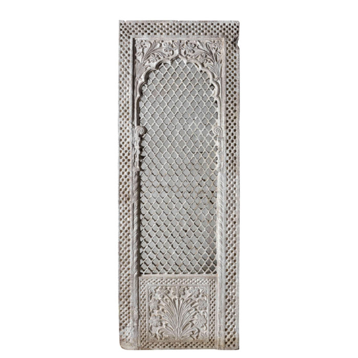 Checkered Border Antique Sandstone Jali Panel