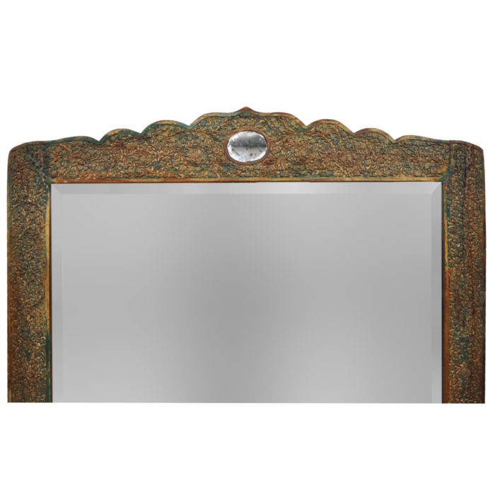 Glass Medallion Mirror