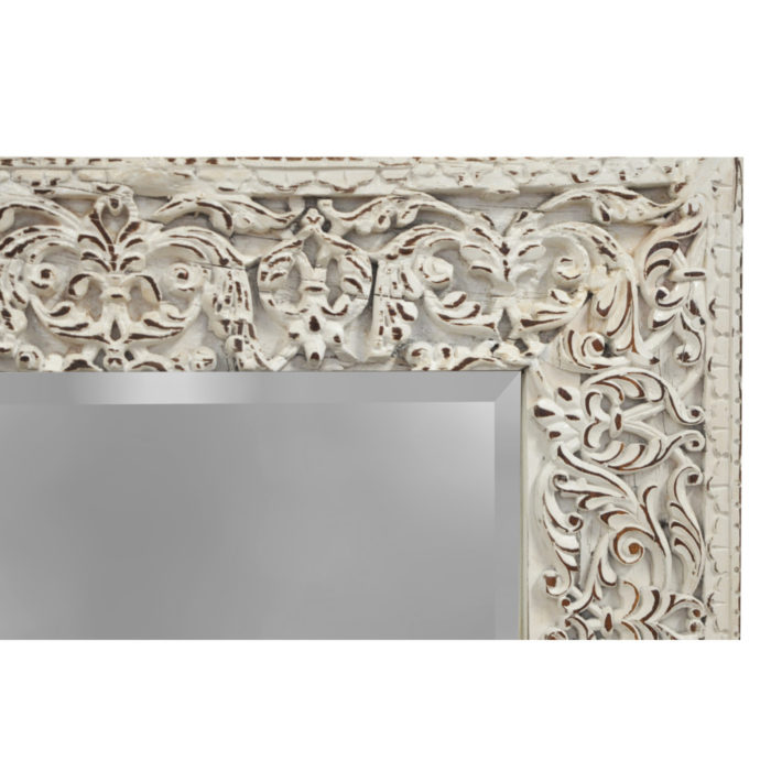 White Ganesh Mirror