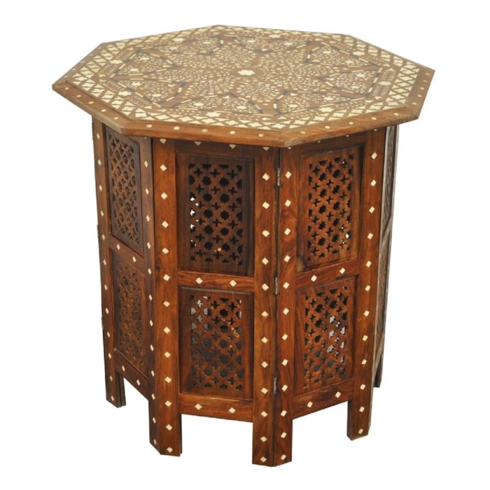 Octagonal Moroccan Inlay Table 18