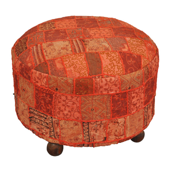 Round Citrus Kambadia Ottoman