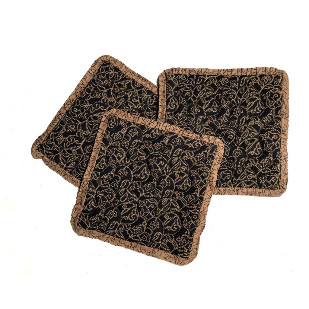 Set of 3 Tie Dye Pillow Covers Black and Tan Pillows Tie Dye Pillows