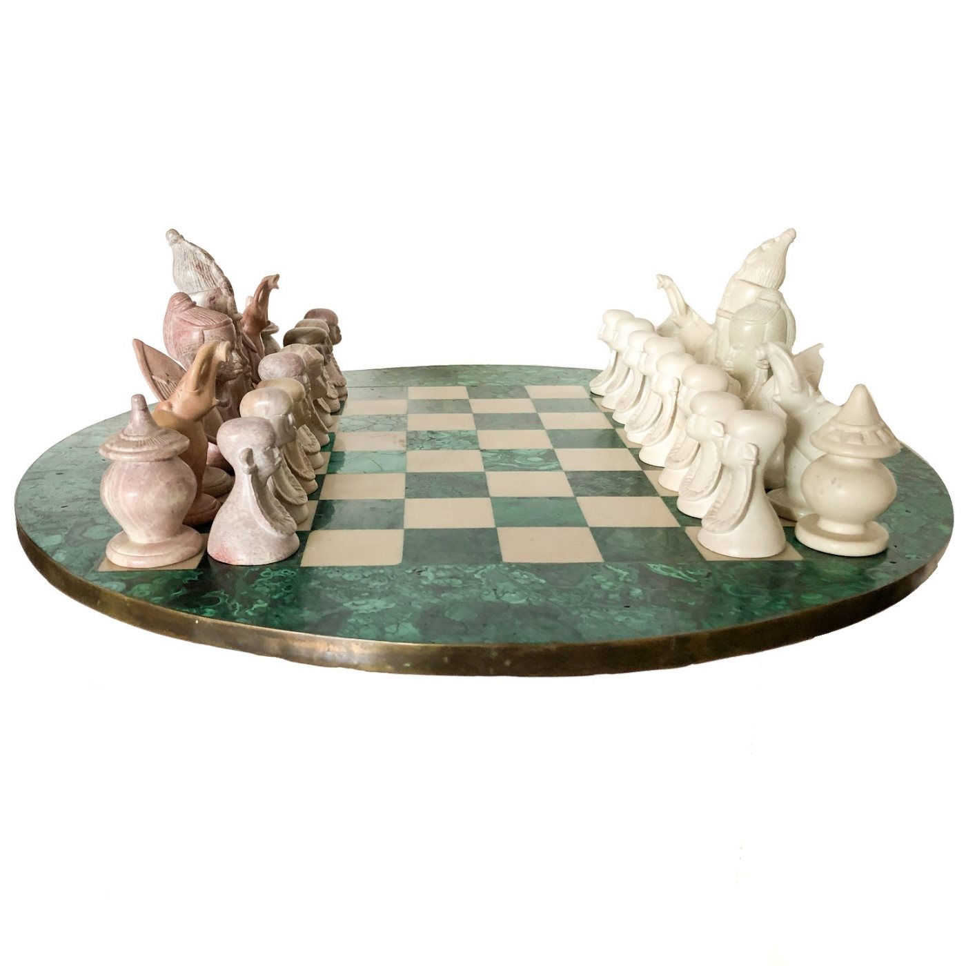 Chess Set - Black + Gold Handcrafted Beautiful Decorative Table