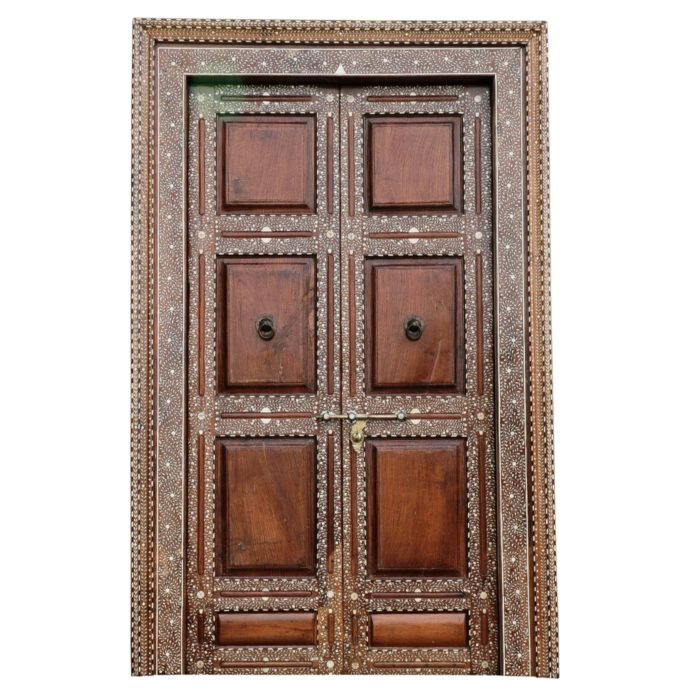 Bone Inlay Double Door