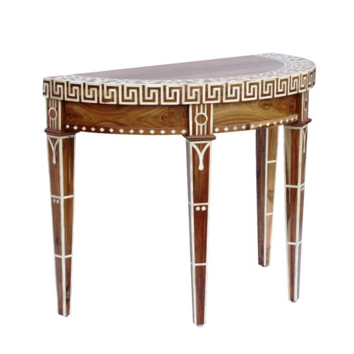 Demilune Inlay Table