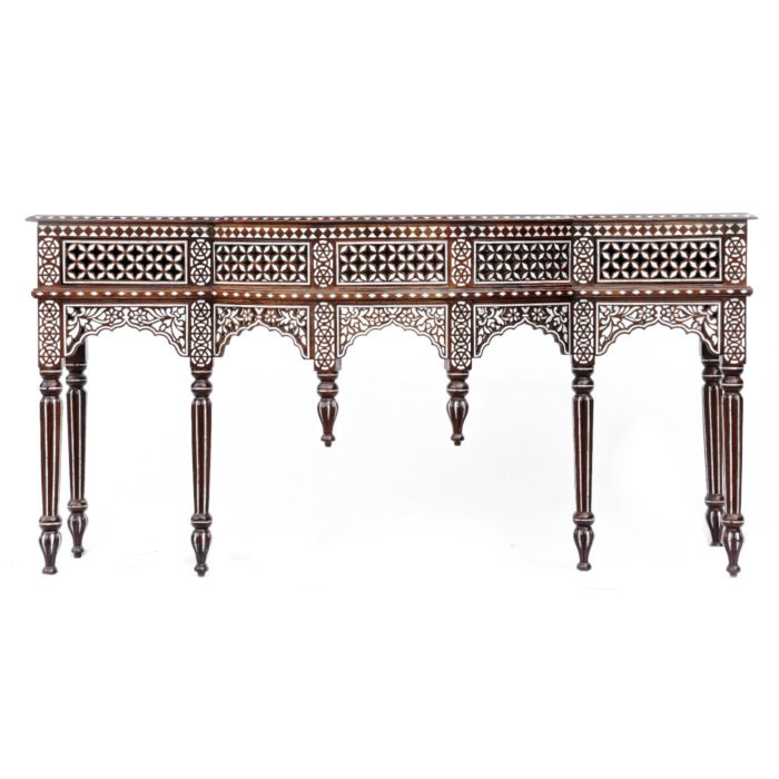 Mother of Pearl Inlay Console Table