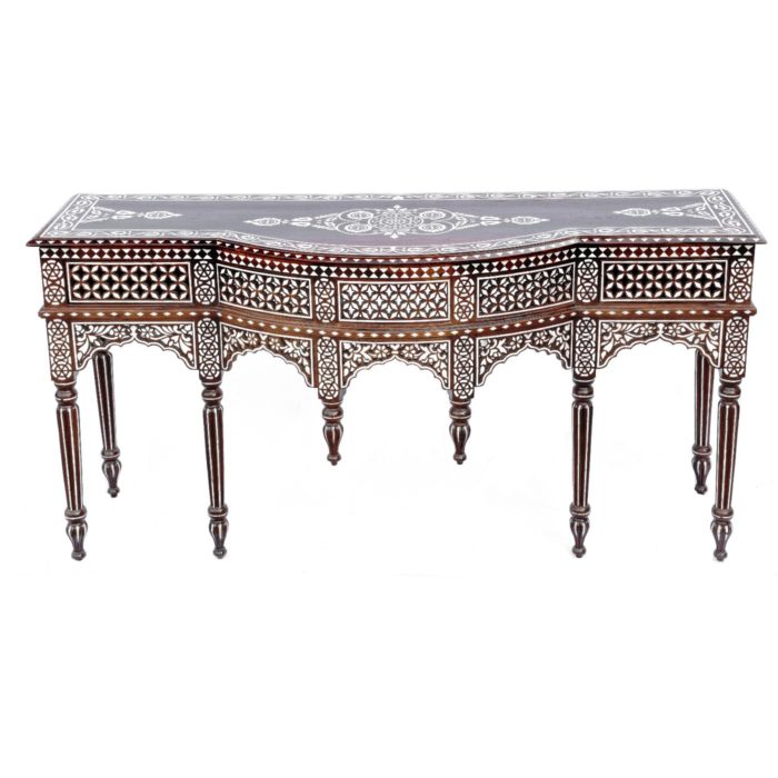 Mother of Pearl Inlay Console Table