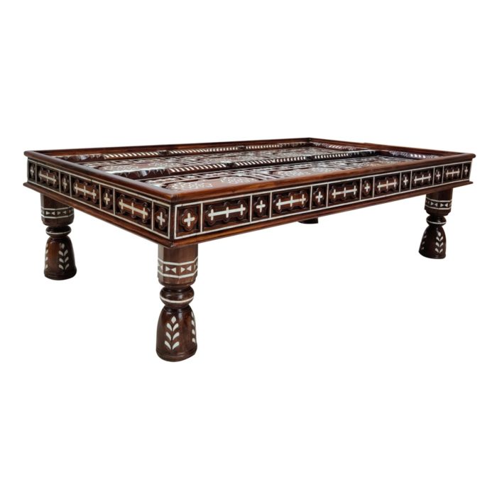 Floral Pearl Inlay Coffee Table