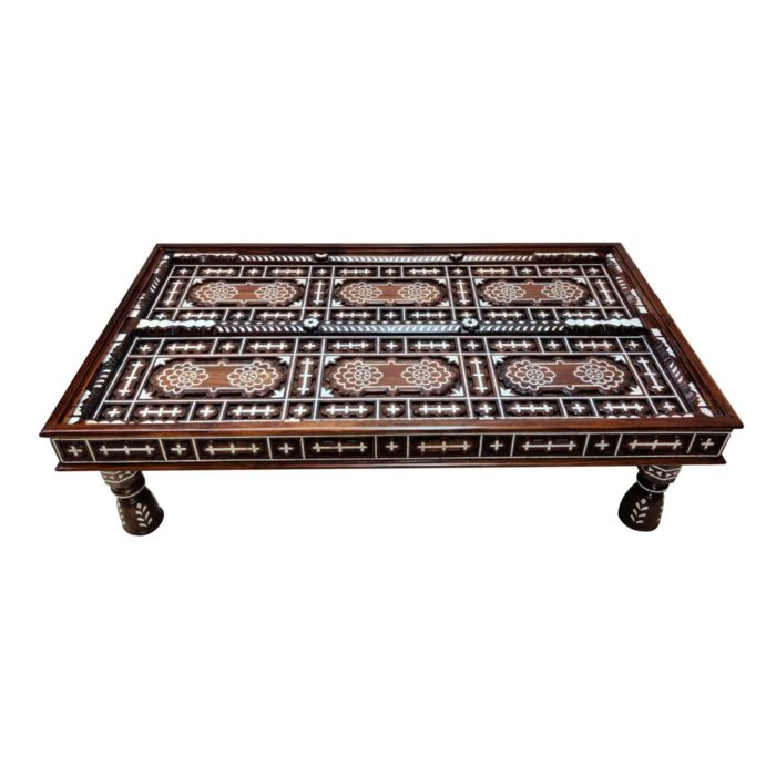 Floral Pearl Inlay Coffee Table