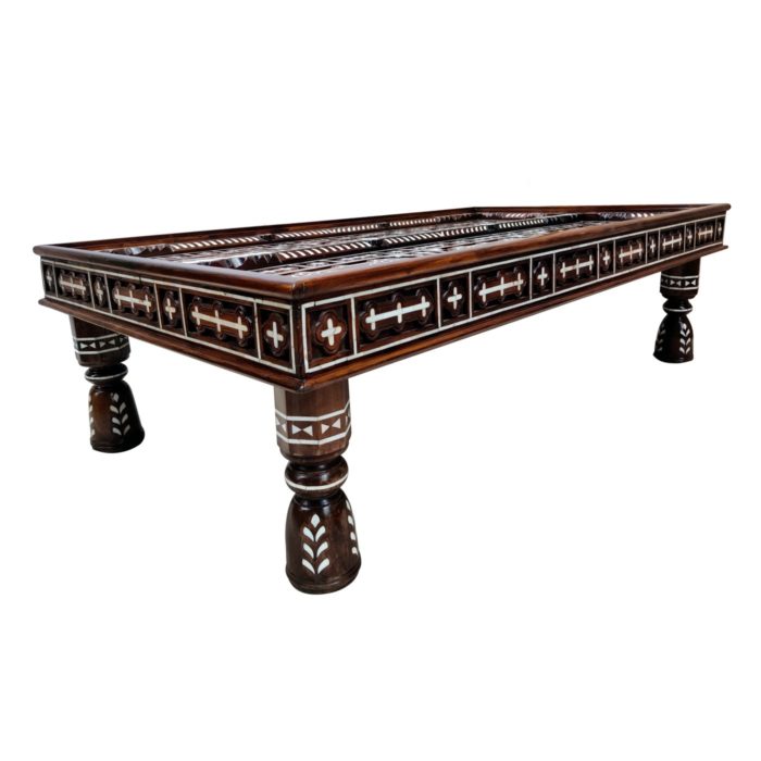 Floral Pearl Inlay Coffee Table