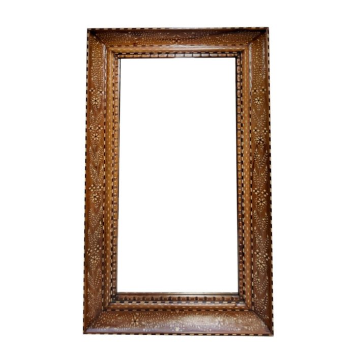 Floral Bone Inlay Mirror