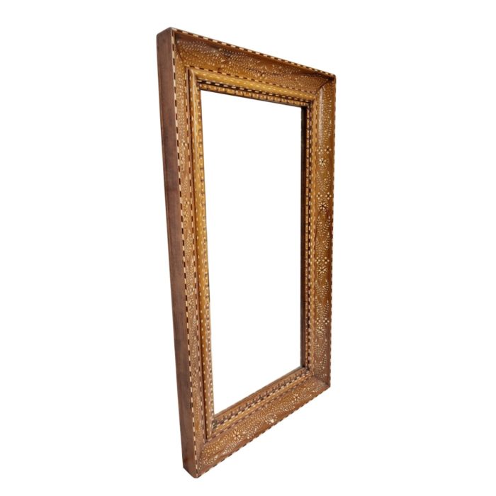 Floral Bone Inlay Mirror