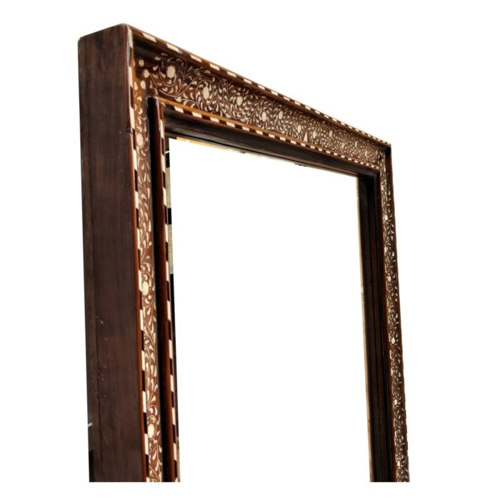 Corner Floral Inlay Mirror