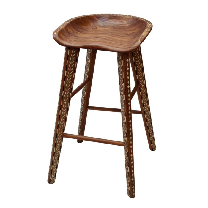 Backless Inlay Barstool