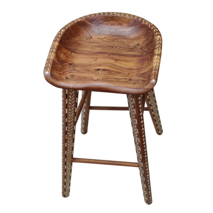 Backless Inlay Barstool