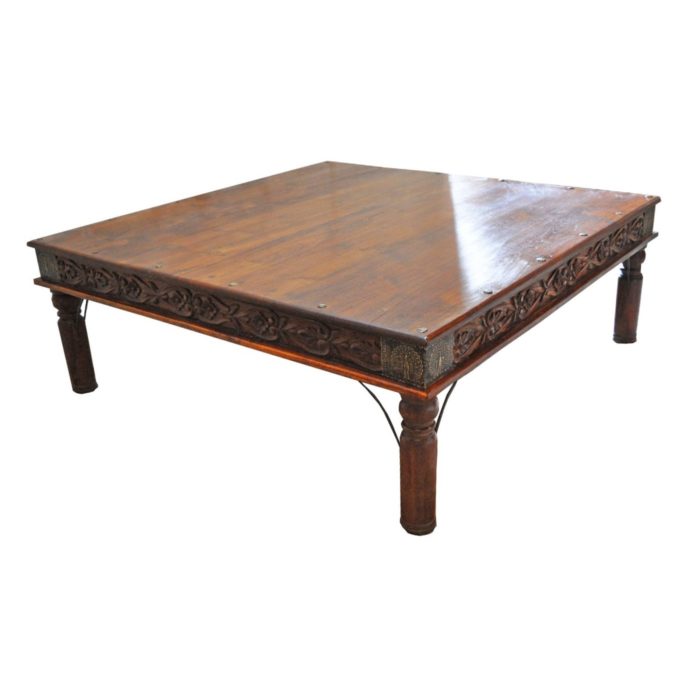 Medium-tone Peacock Table, 5'